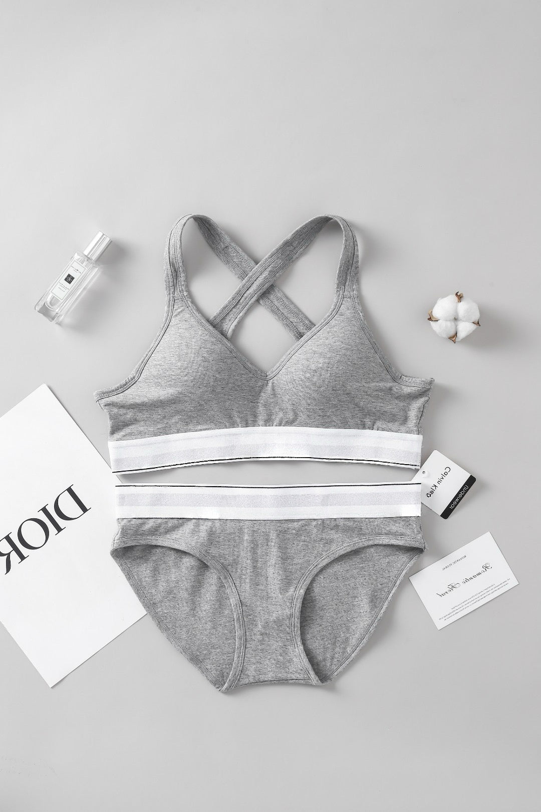 Flex / Modern Cotton Crossback Bralette Set