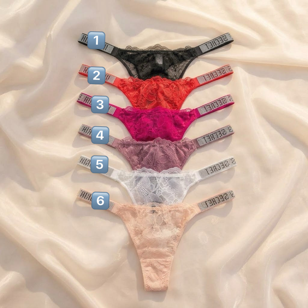 【19.9$ 3 PACKS 】FLORAL LACE CHEECK/T-BACK